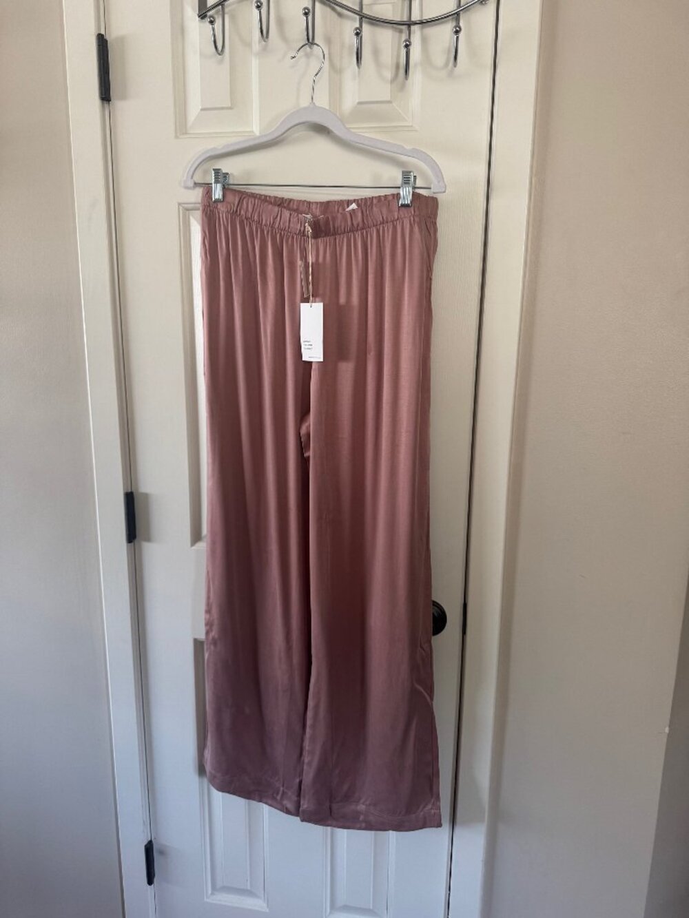 Haven Well Within by Talbots Pink Wide Leg Sleep Lounge Pants Size M Medium